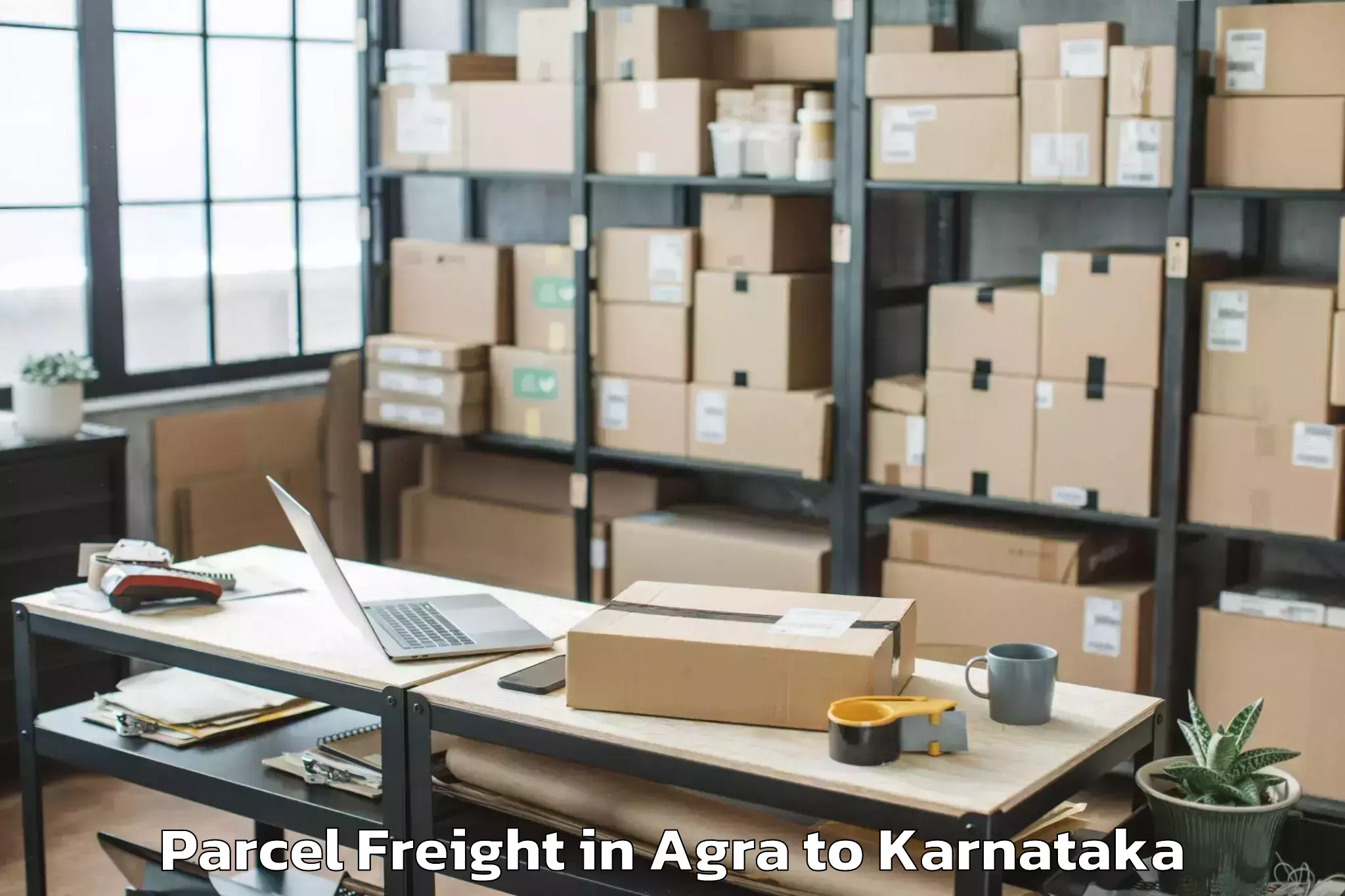 Expert Agra to Karnataka Janapada Vishwavidya Parcel Freight